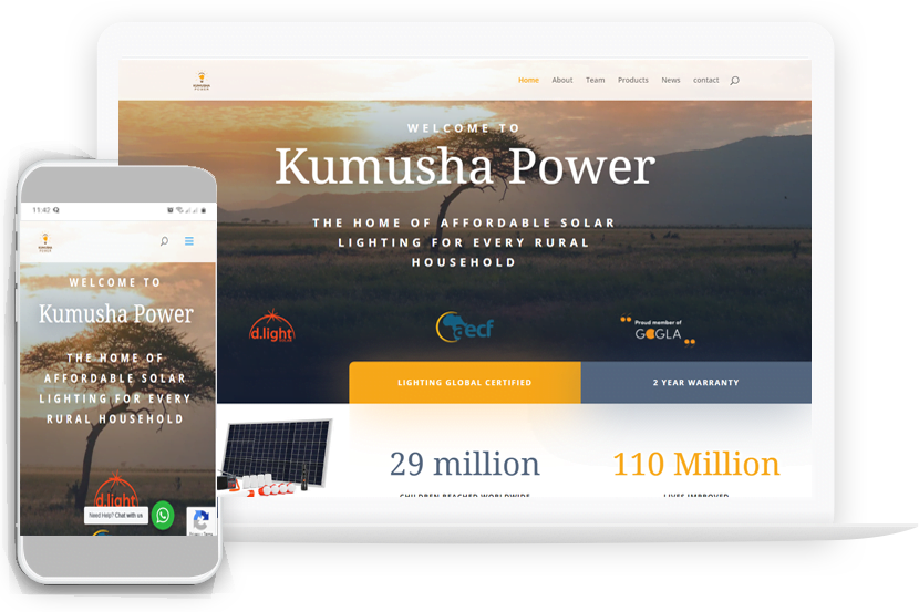 Kumusha Power Website